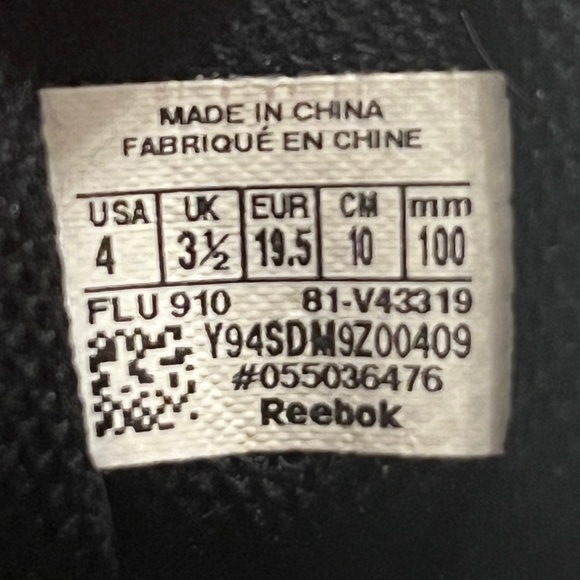 REEBOK | Kids Toddler Minizig Running Shoes White Blue Size 4 - Picture 6 of 7